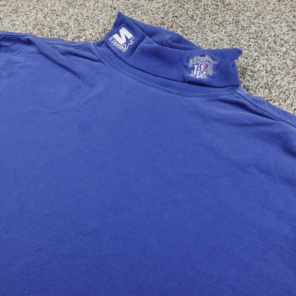 VTG Kentucky Wildcats Shirt Mens XL Blue NCAA Basketball Long Sleeve Starter 90s
